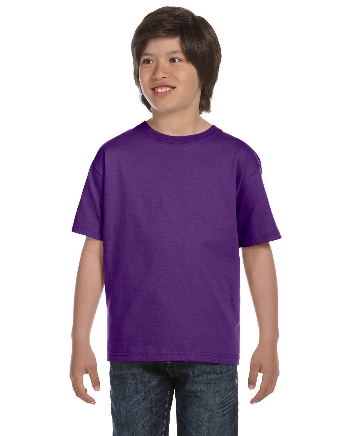 Gildan: G800B Youth 50/50 T-Shirt in Purple