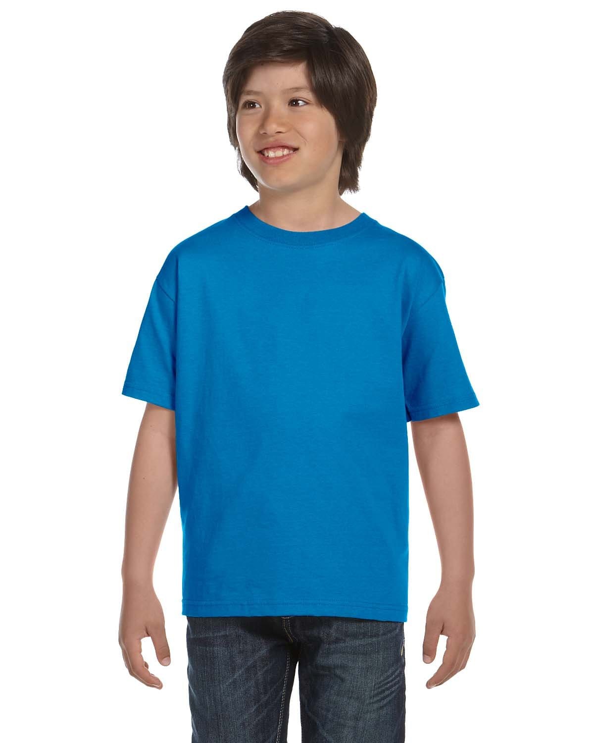 Gildan: G800B Youth 50/50 T-Shirt in Sapphire