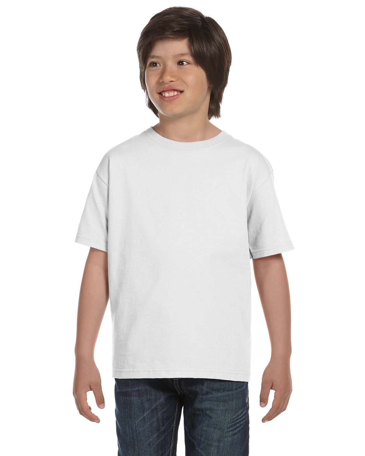 Gildan: G800B Youth 50/50 T-Shirt in White