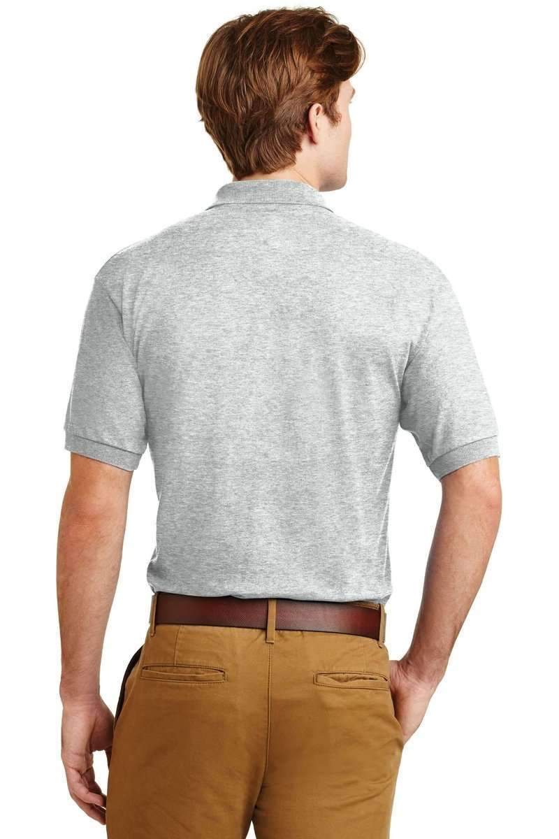 Gildan 8800 DryBlend Moisture-Wicking Jersey Knit Polo in Ash