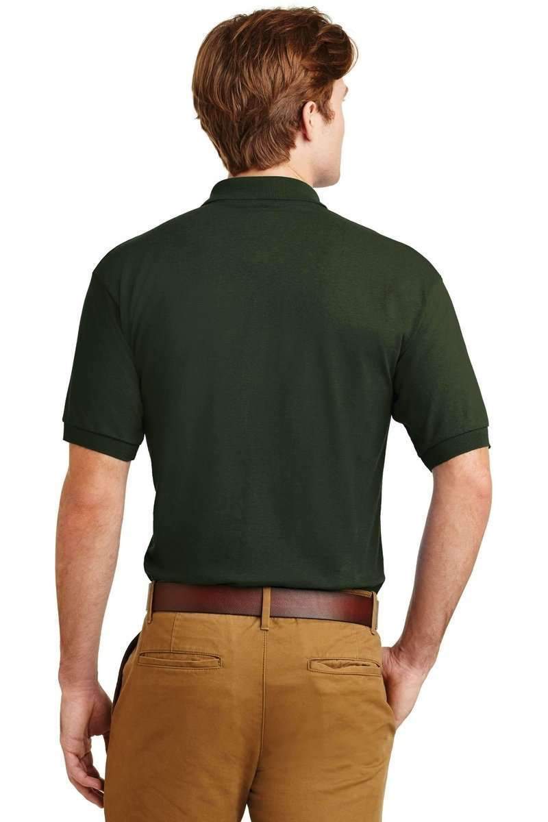 Gildan 8800 DryBlend Moisture-Wicking Jersey Knit Polo in Forest Green