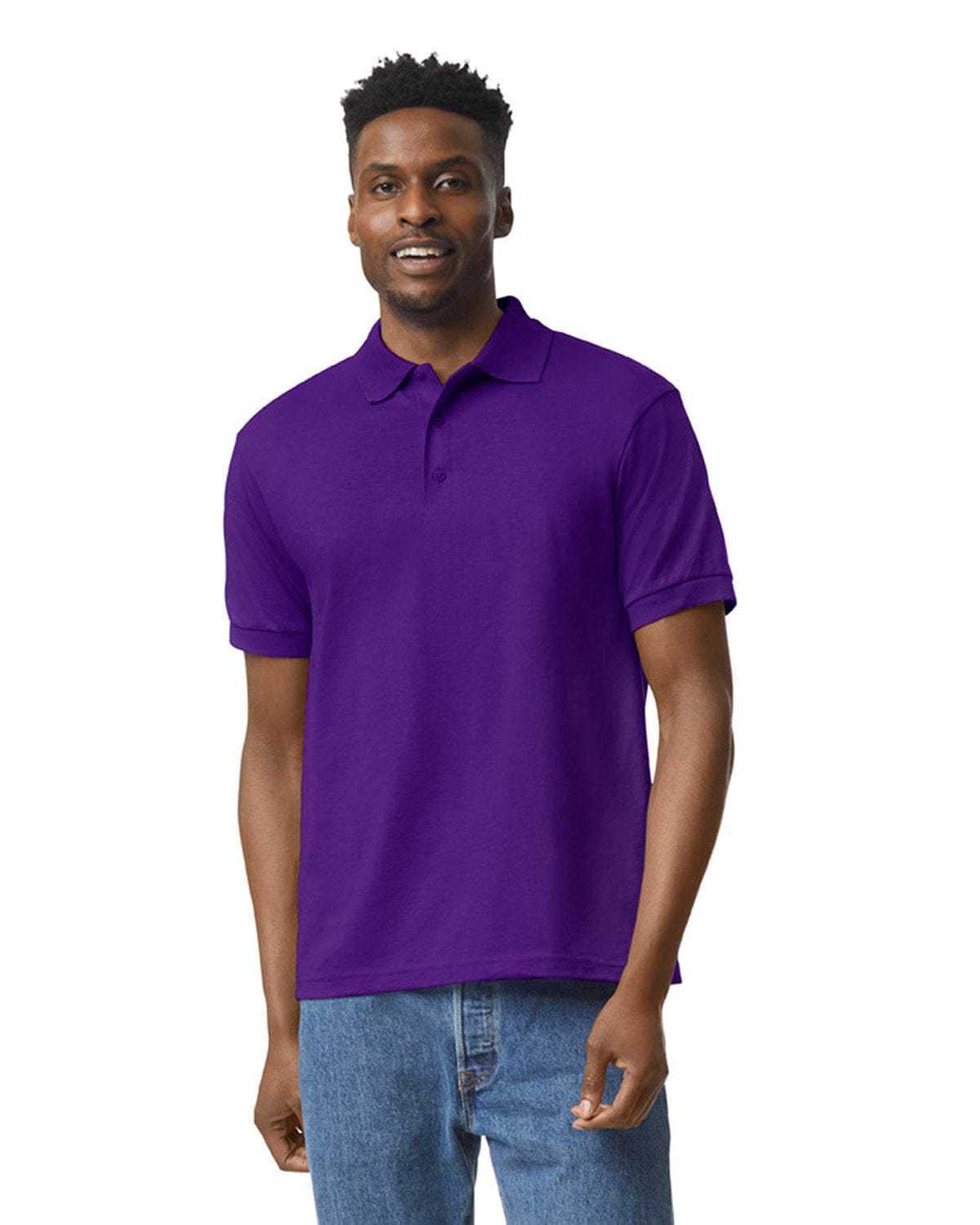 Gildan 8800 DryBlend Moisture-Wicking Jersey Knit Polo in Purple