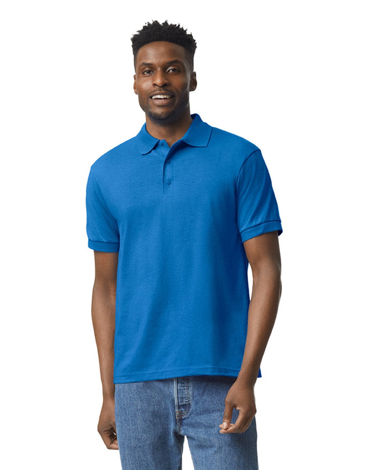 Gildan 8800 DryBlend Moisture-Wicking Jersey Knit Polo in Royal