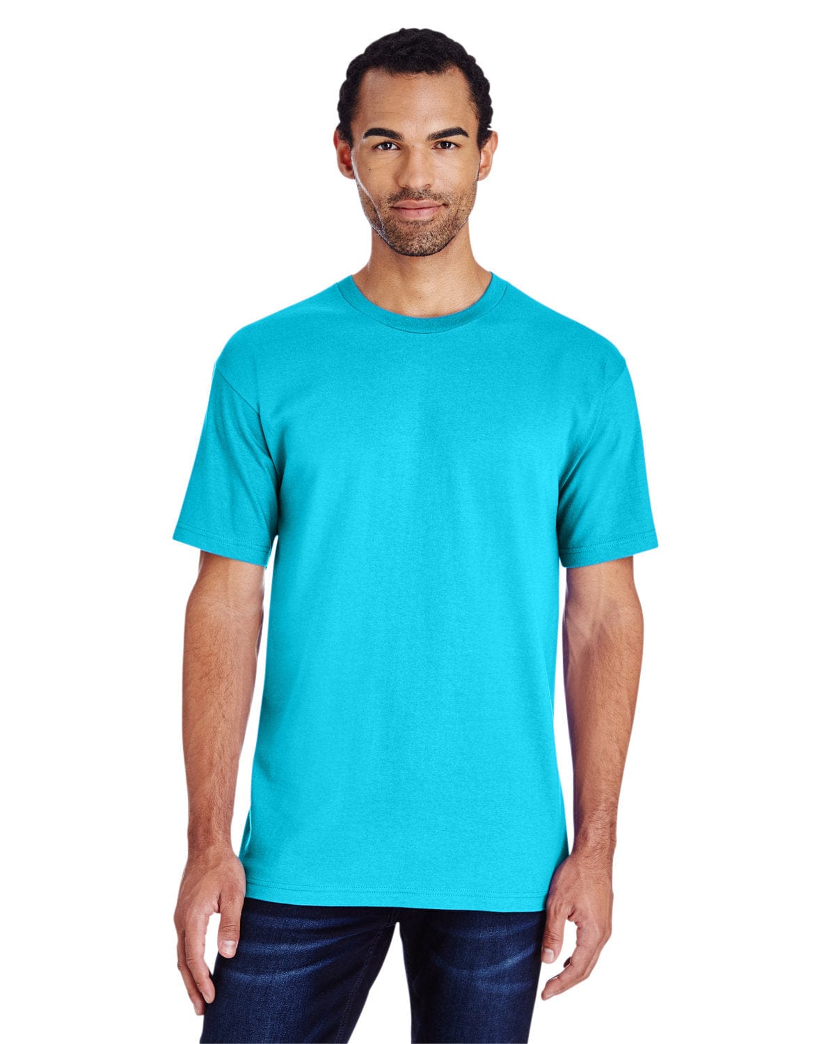 Gildan H000: ADULT Hammer Adult 6 oz. T-Shirt, Basic Colors in Lagoon Blue