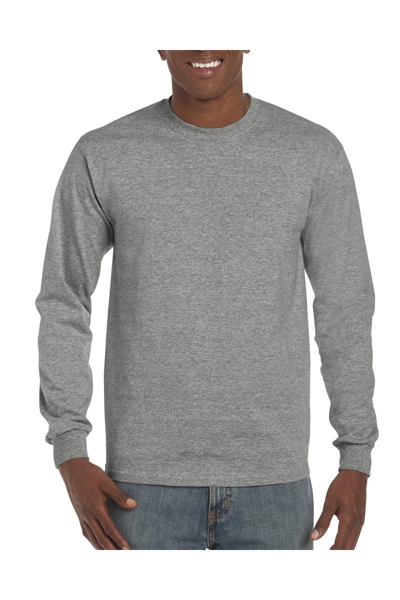 Gildan H400: ADULT Hammer Adult 6 oz. Long-Sleeve T-Shirt in Graphite Heather