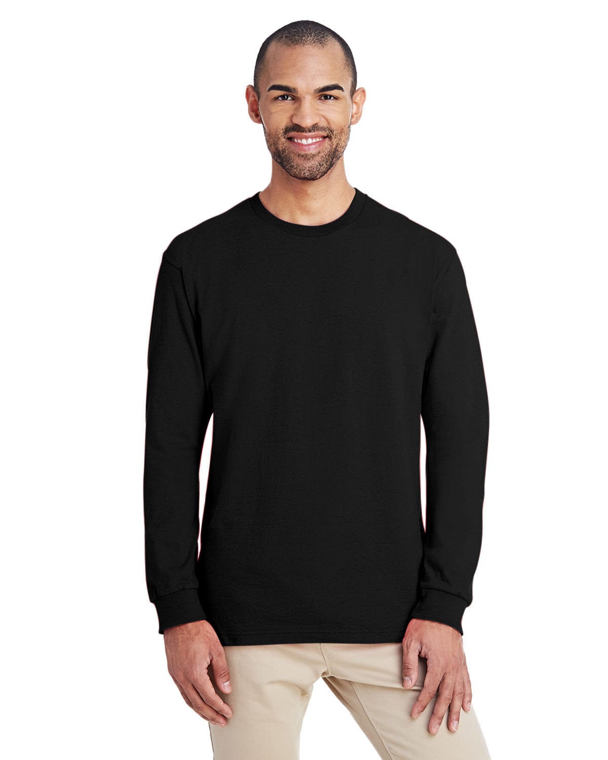 Gildan H400: ADULT Hammer Adult 6 oz. Long-Sleeve T-Shirt in Black