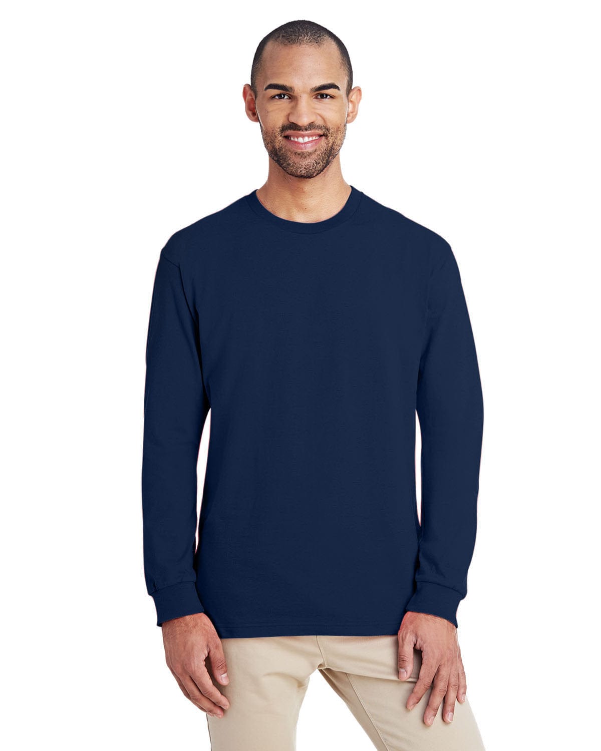 Gildan H400: ADULT Hammer Adult 6 oz. Long-Sleeve T-Shirt in Sport Dark Navy