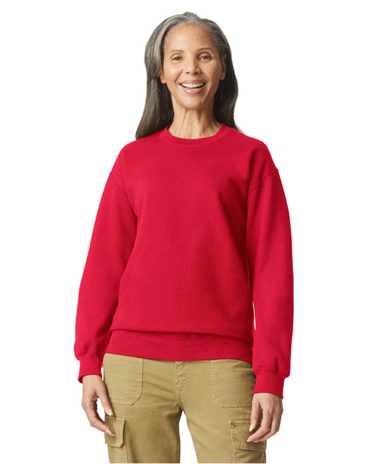 Gildan SF000 Adult Softstyle Fleece Crew Sweatshirt in 