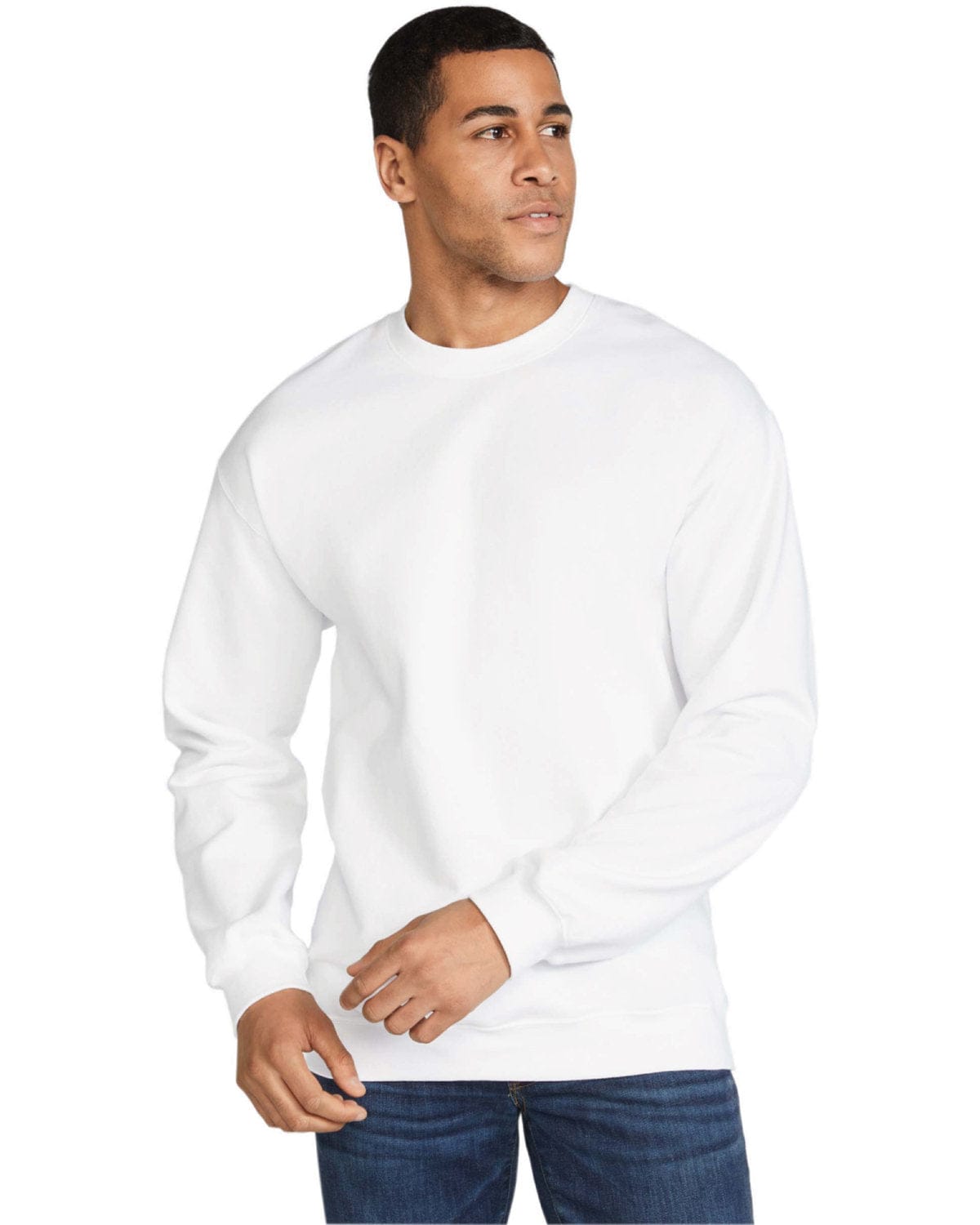 Gildan SF000 Adult Softstyle Fleece Crew Sweatshirt in 