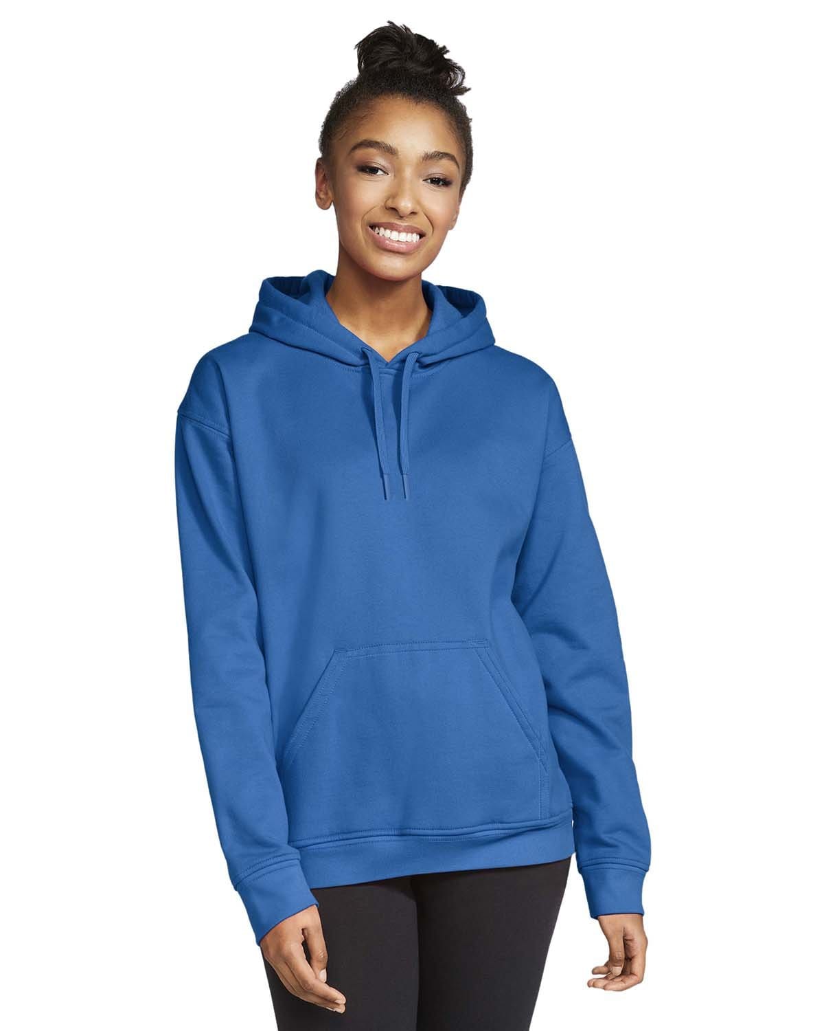 Gildan SF500 Adult Softstyle Fleece Pullover Hooded Sweatshirt, Basic Colors in 