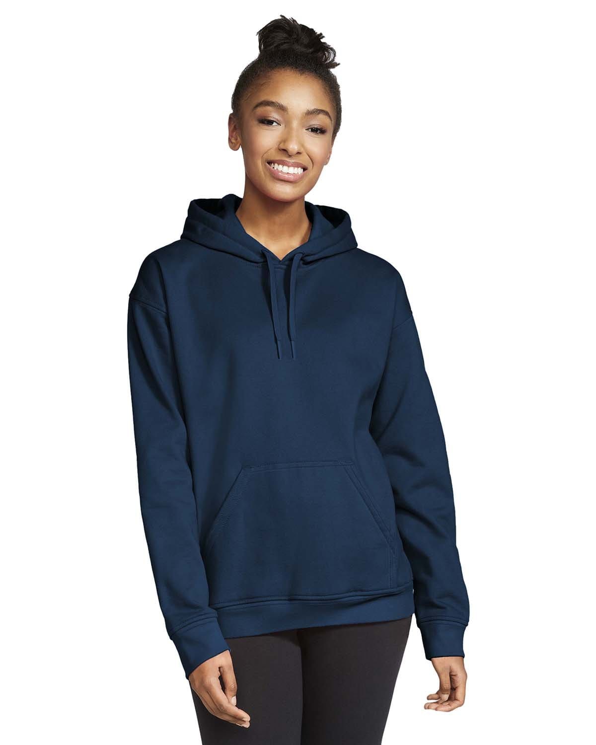 Gildan SF500 Adult Softstyle Fleece Pullover Hooded Sweatshirt, Basic Colors in 