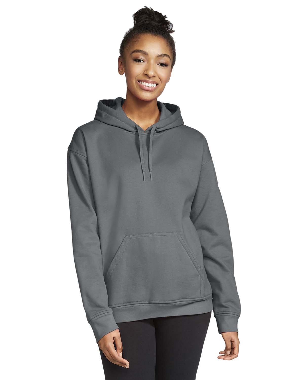 Gildan SF500 Adult Softstyle Fleece Pullover Hooded Sweatshirt in 
