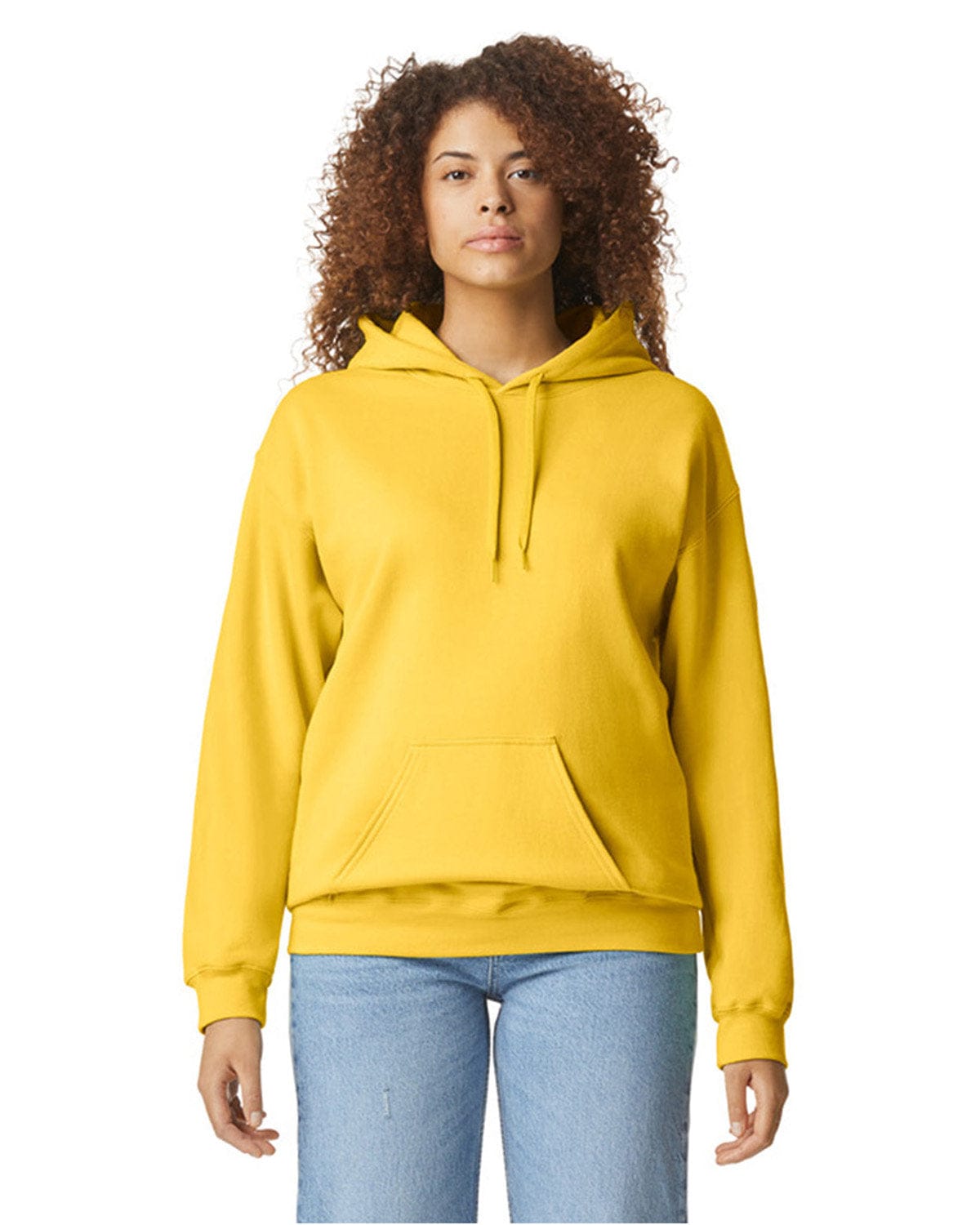 Gildan SF500 Adult Softstyle Fleece Pullover Hooded Sweatshirt in Daisy