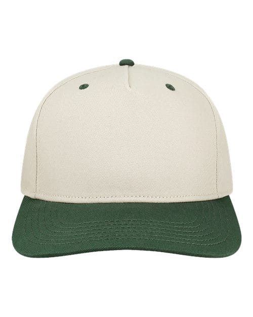 HTA-Heritage Twill Cap in Stone/ Dark Green