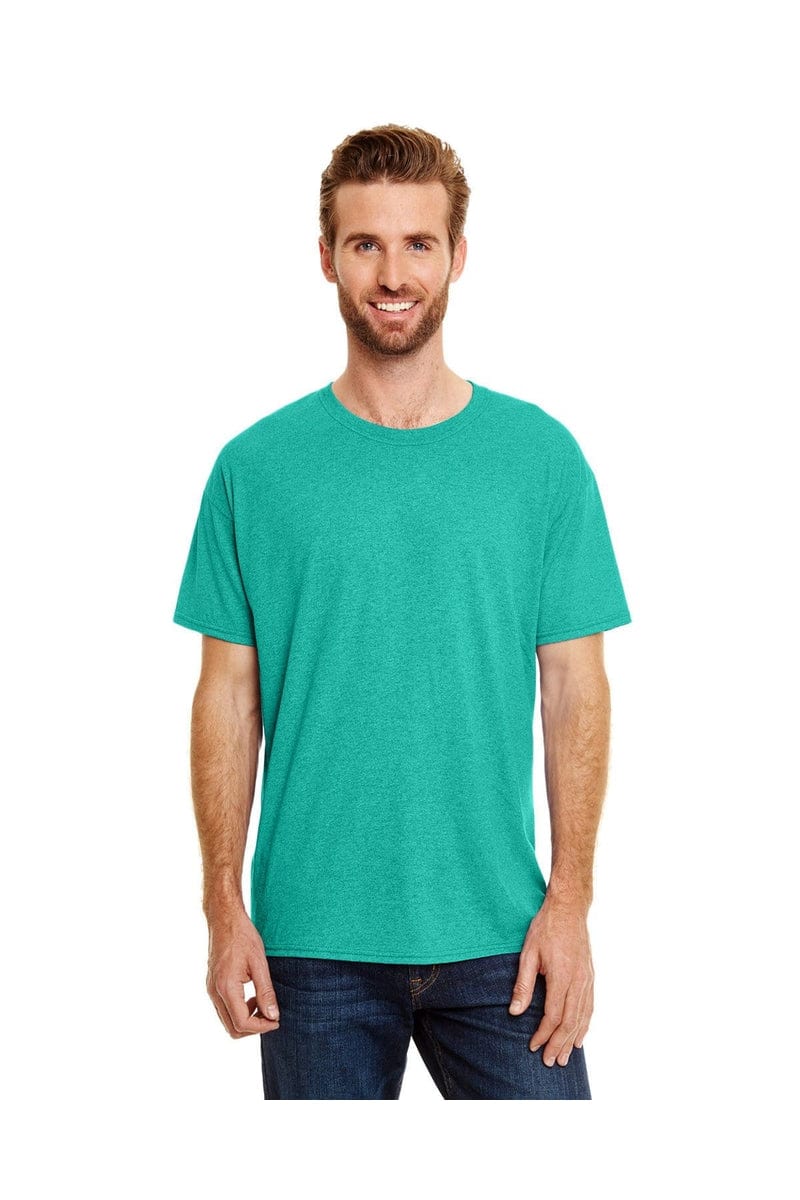 Hanes 42TB: Adult X-Temp Triblend T-Shirt in Brzy Green Trbln