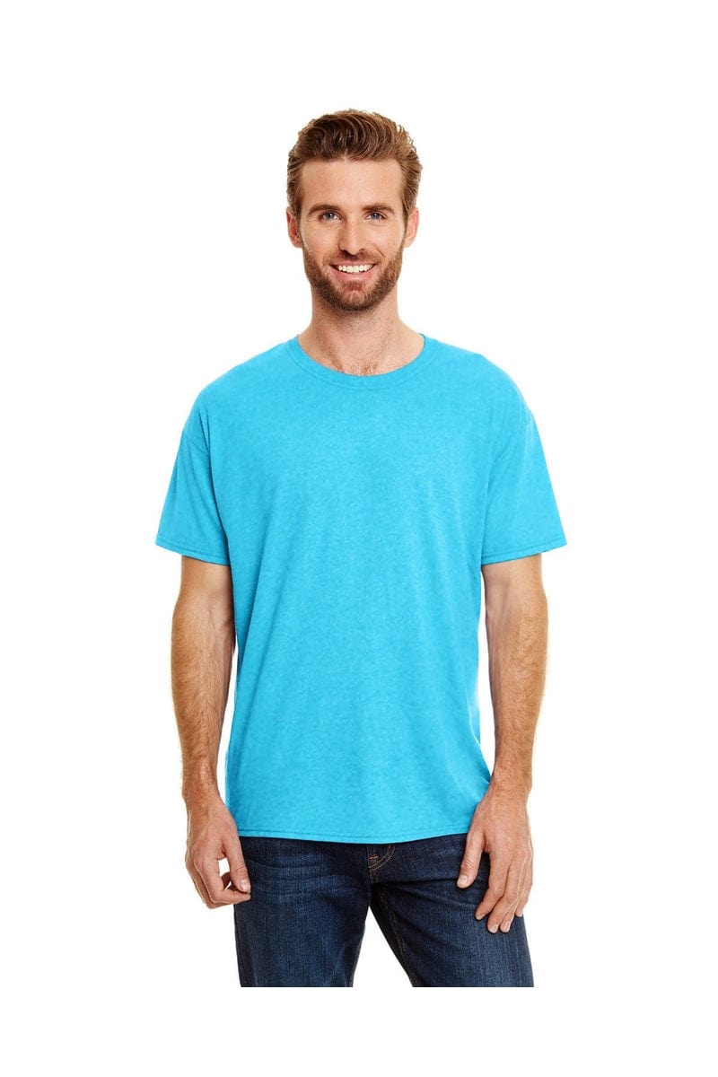 Hanes 42TB: Adult X-Temp Triblend T-Shirt in Turquoise Trblnd