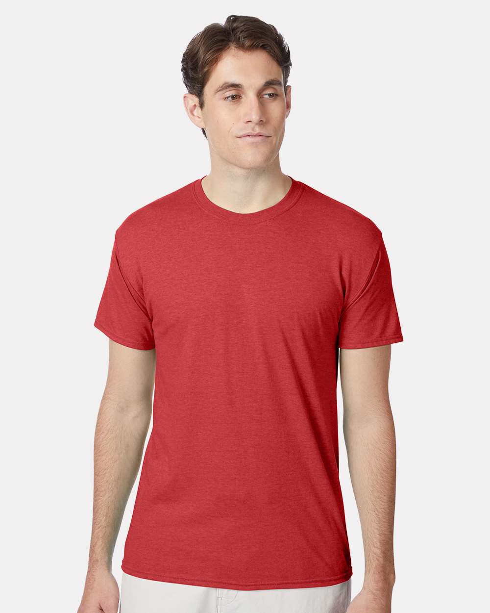 Hanes T-Shirts S / Athletic Red Heather Hanes 42TB Adult X-Temp Triblend T-Shirt