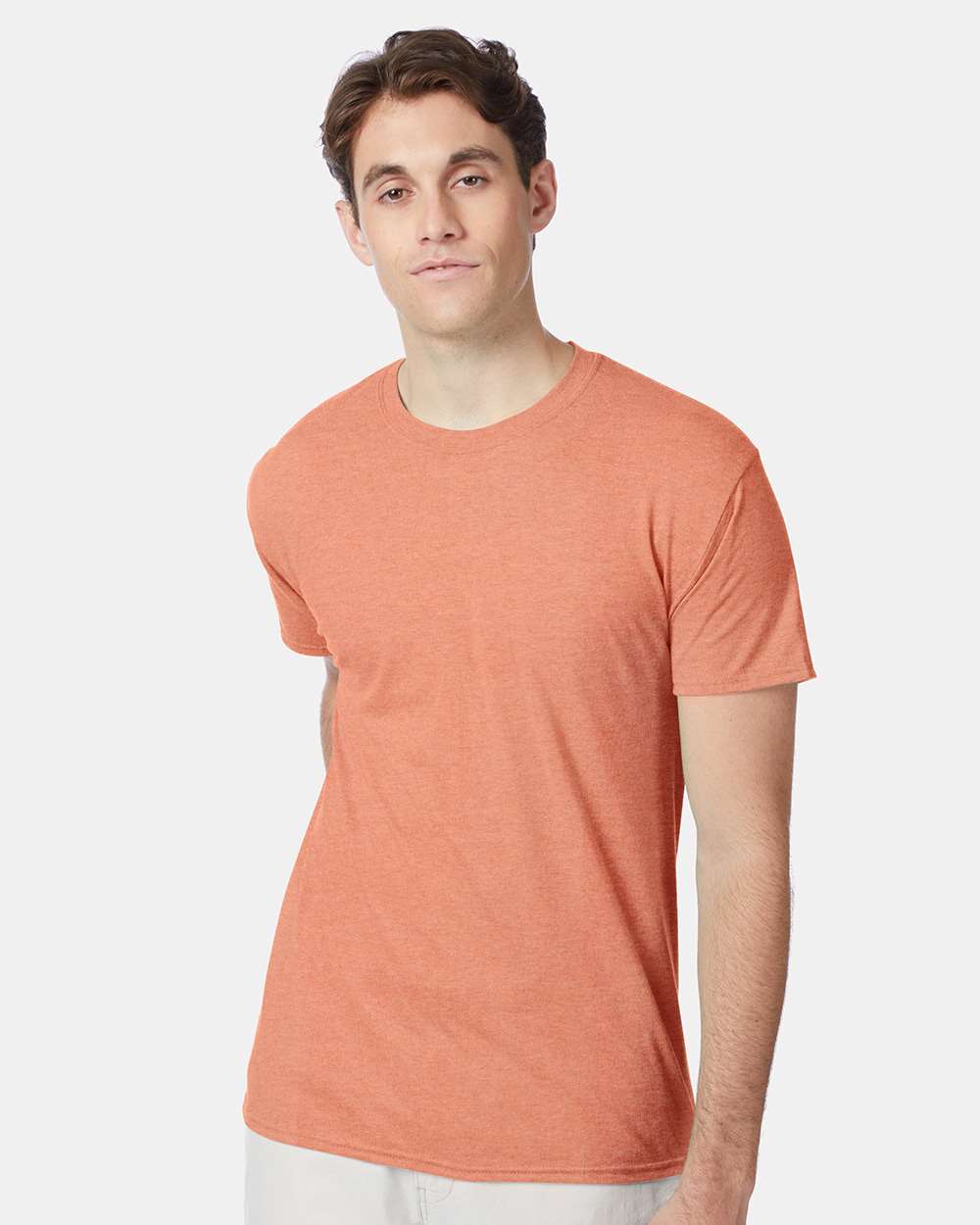 Hanes T-Shirts S / Cantaloupe Heather Hanes 42TB Adult X-Temp Triblend T-Shirt