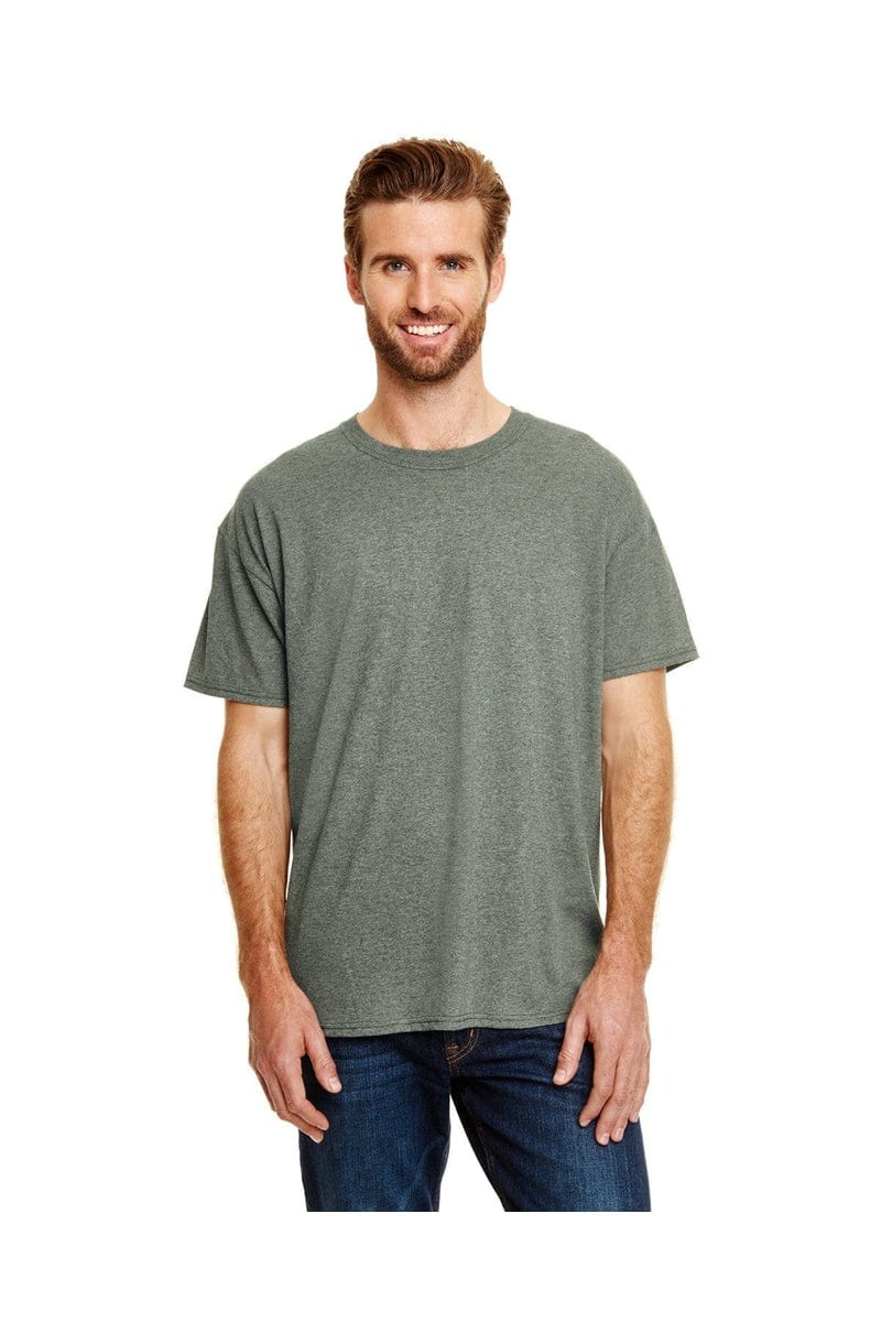 Hanes 42TB: Adult X-Temp Triblend T-Shirt in Mltry Grn Trblnd