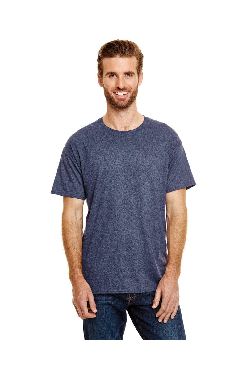 Hanes 42TB: Adult X-Temp Triblend T-Shirt in Navy Triblend