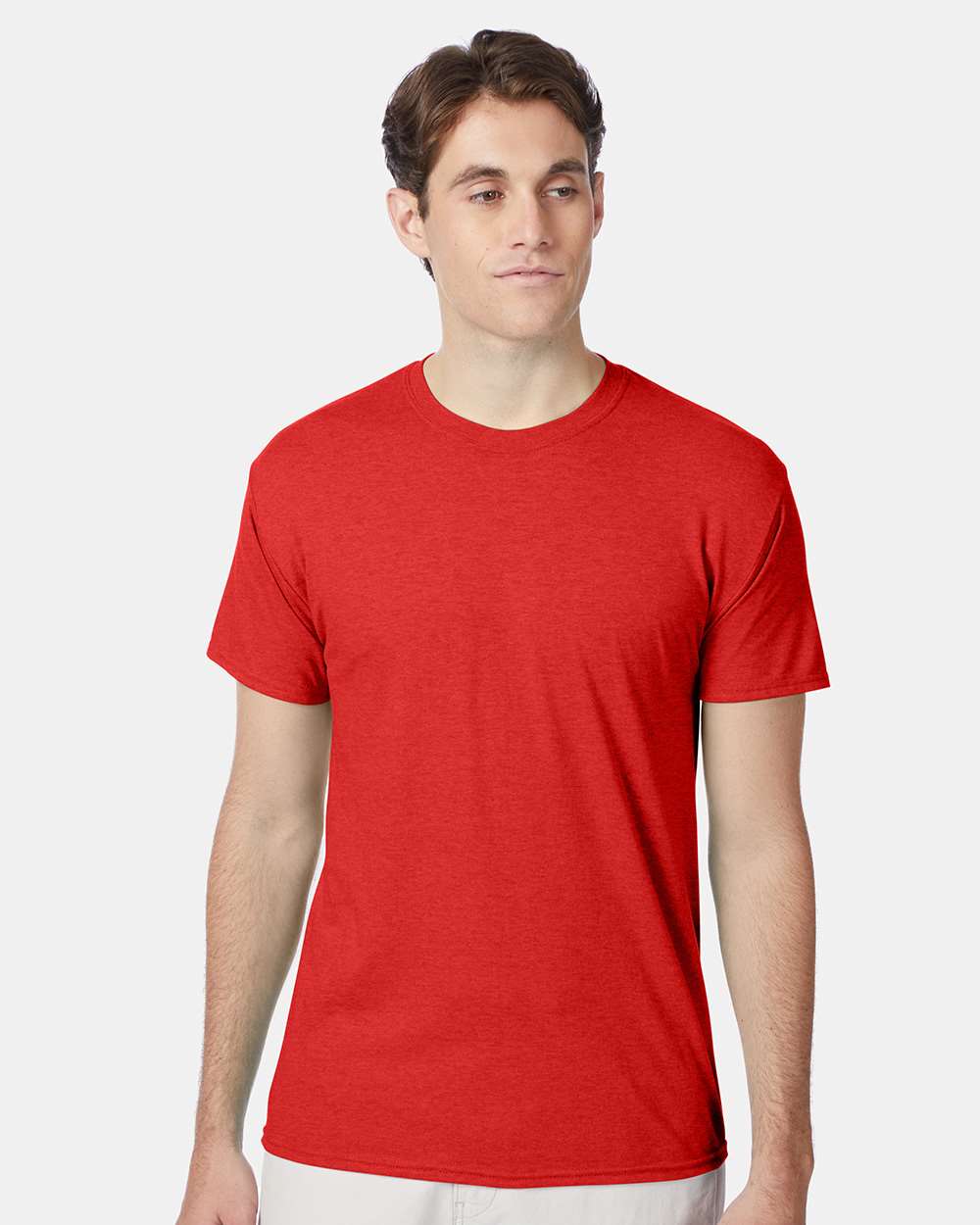 Hanes T-Shirts S / Poppy Red Heather Hanes 42TB Adult X-Temp Triblend T-Shirt