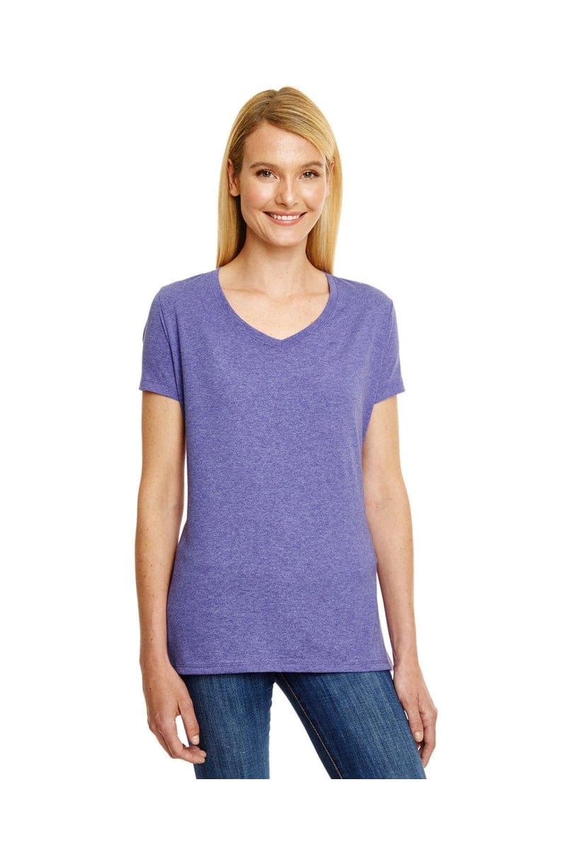 Hanes 42VT: Ladies' X-Temp Triblend V-Neck T-Shirt in 