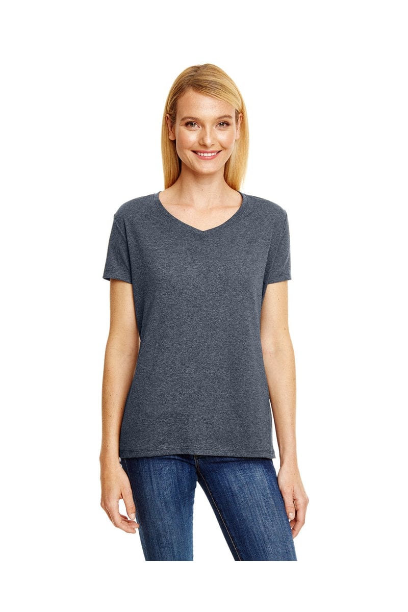 Hanes 42VT: Ladies' X-Temp Triblend V-Neck T-Shirt in Slate Triblend