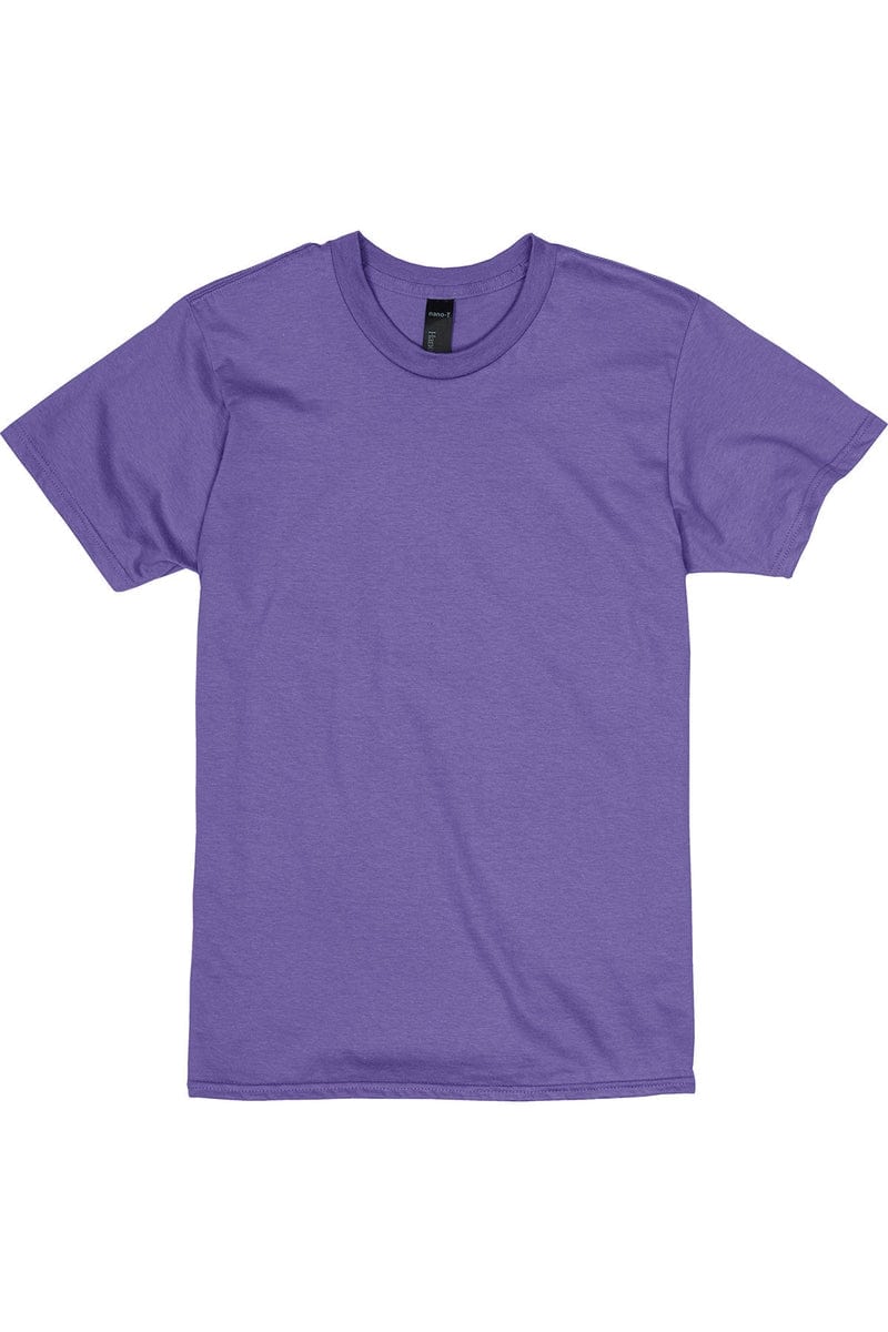 Hanes 4980: Adult 4.5 oz., 100% Ringspun Cotton nano-T T-Shirt in Purple