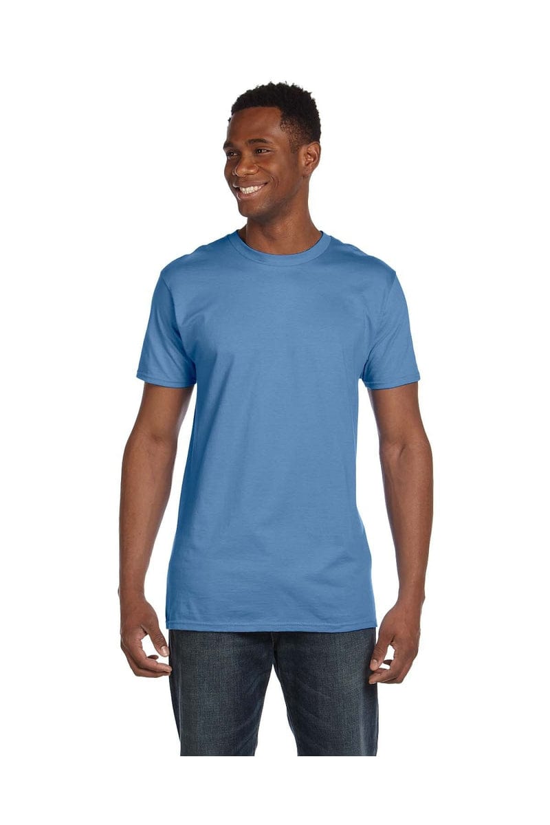 Hanes 4980 Nano-T Cotton T-Shirt. in Carolina Blue