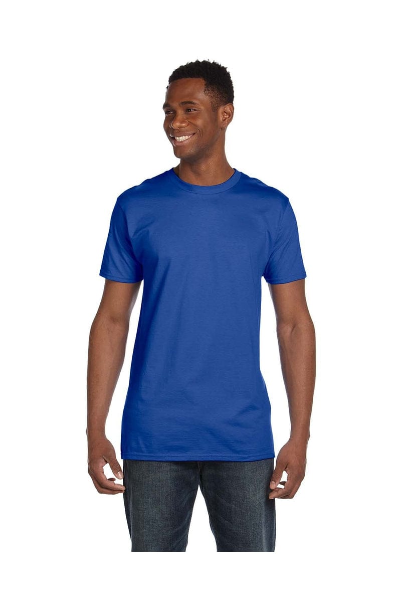 Hanes 4980 Nano-T Cotton T-Shirt. in Deep Royal