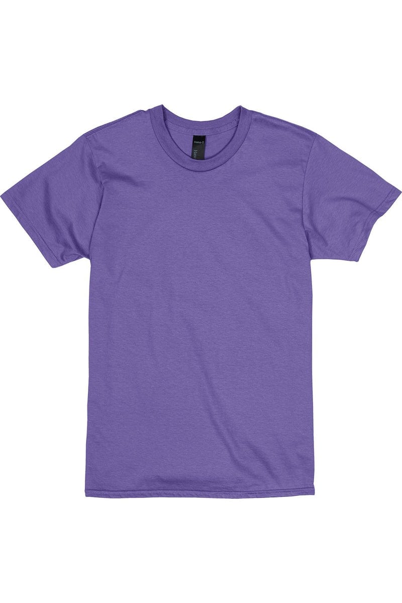 Hanes 4980 Nano-T Cotton T-Shirt. in Purple