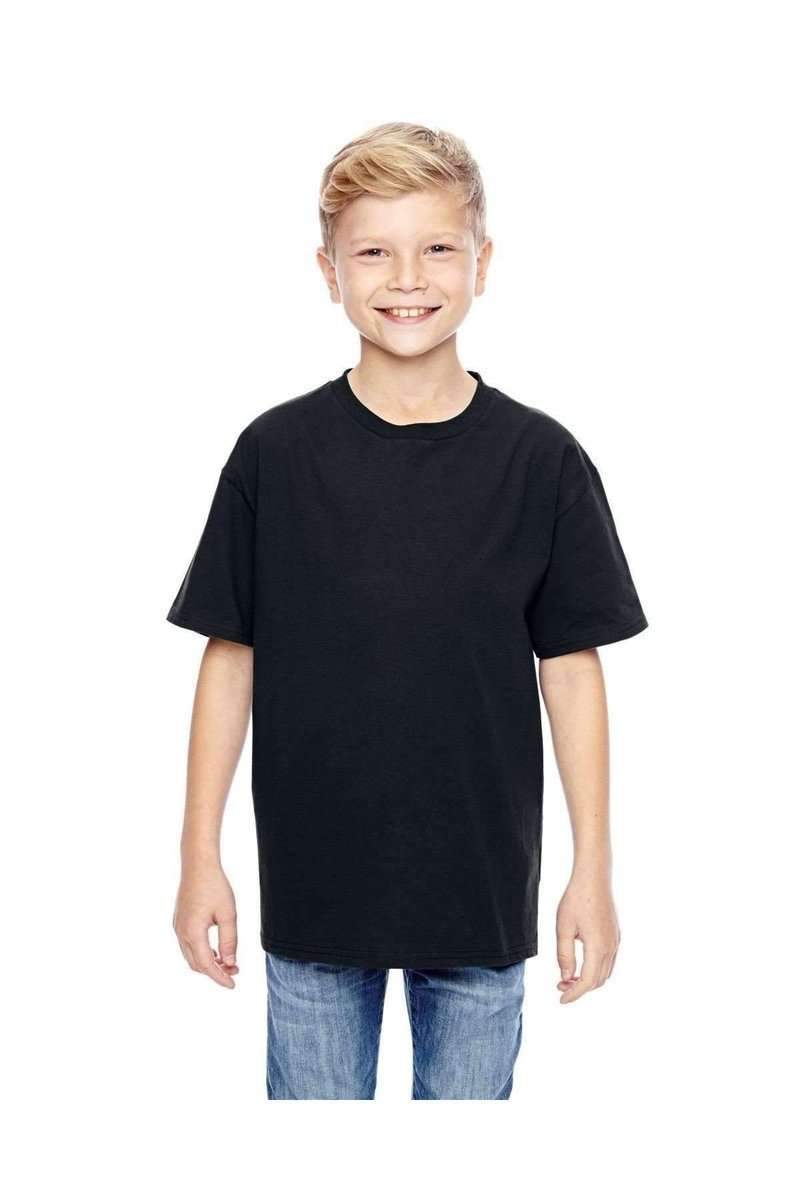 Hanes 498Y 100% Ringspun Cotton Youth T-Shirt in 