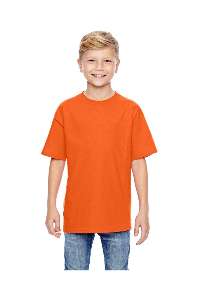 Hanes 498Y 100% Ringspun Cotton Youth T-Shirt in 
