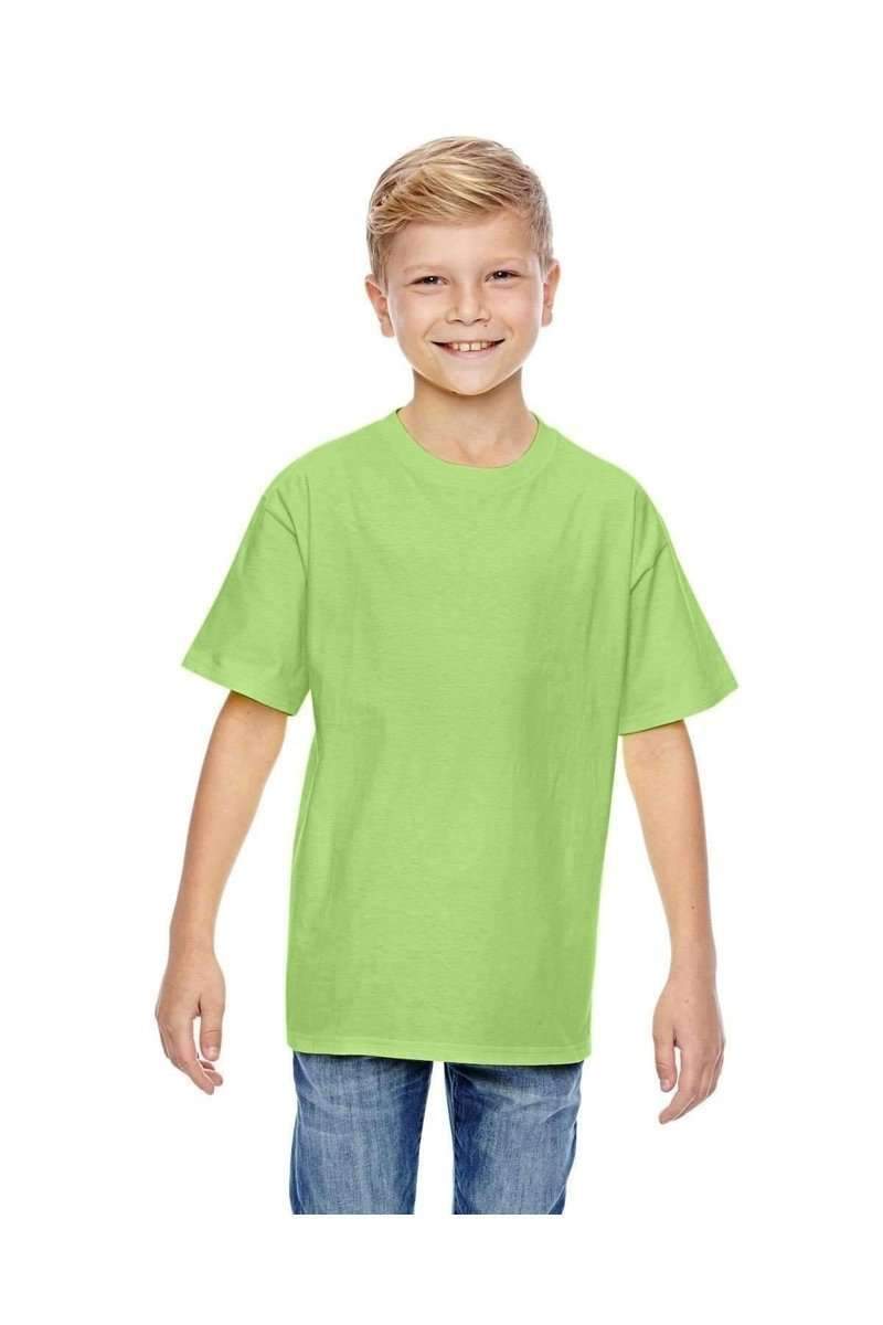 Hanes 498Y 100% Ringspun Cotton Youth T-Shirt in 