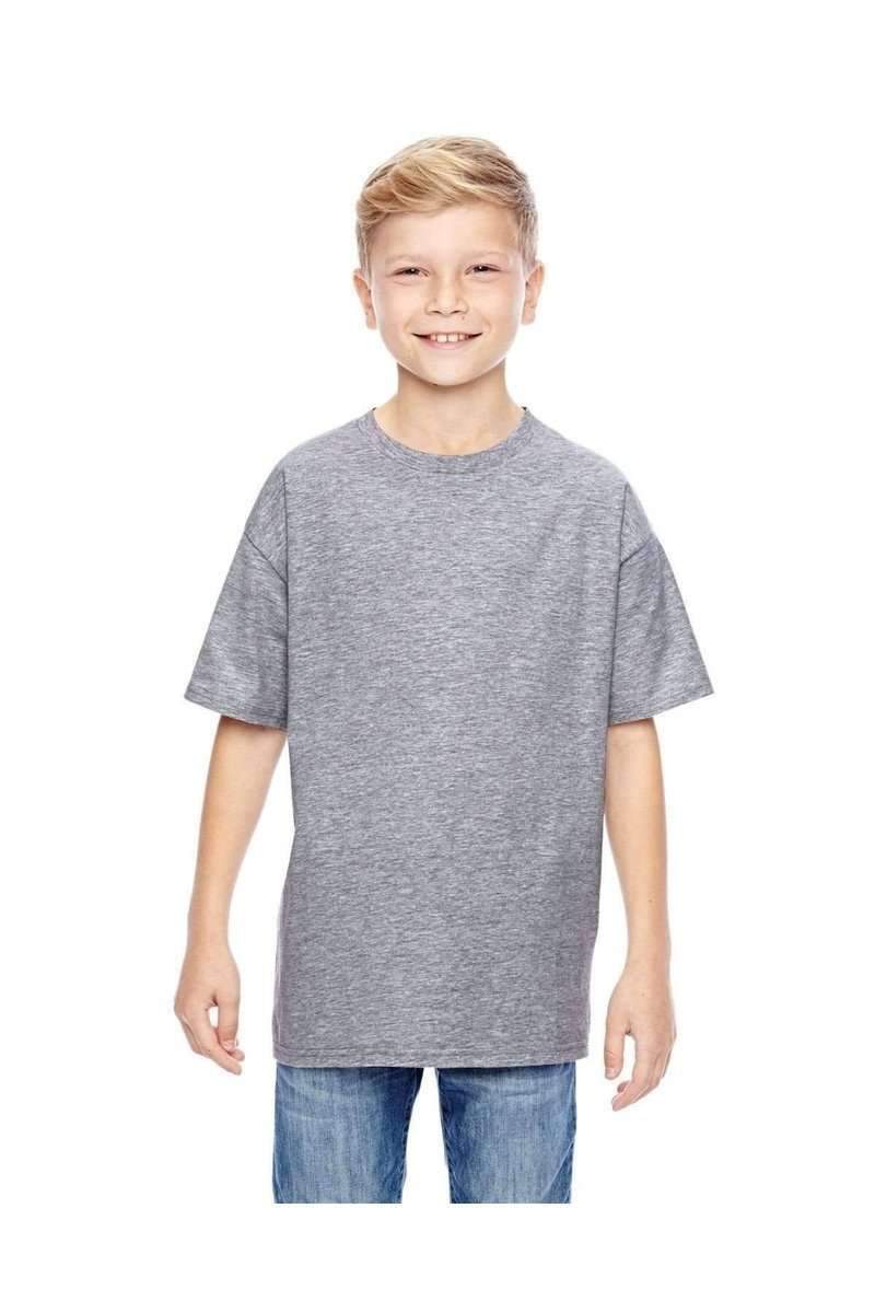 Hanes 498Y 100% Ringspun Cotton Youth T-Shirt in 