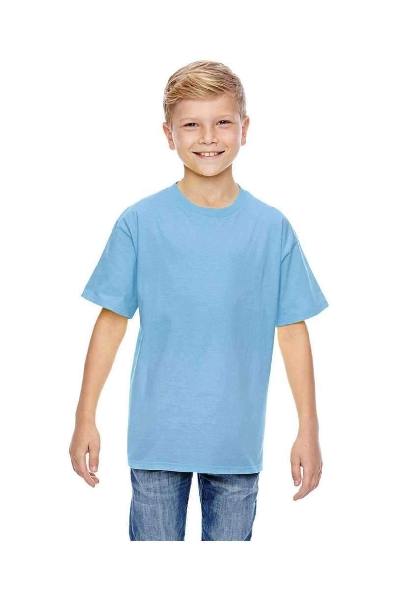 Hanes 498Y 100% Ringspun Cotton Youth T-Shirt in 