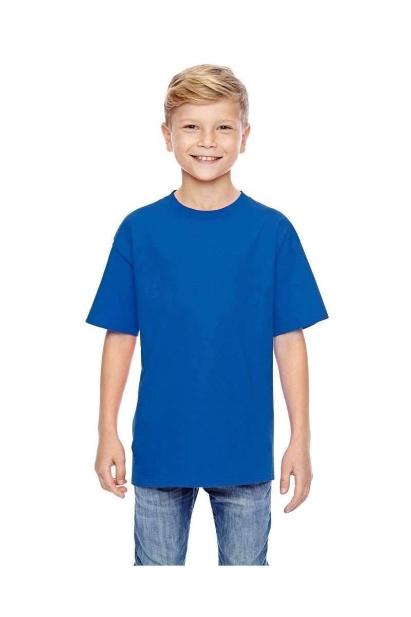 Hanes 498Y 100% Ringspun Cotton Youth T-Shirt in 