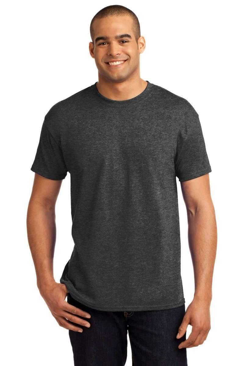Hanes 5170 EcoSmart 50/50 Cotton/Poly T-Shirt in Charcoal Heather