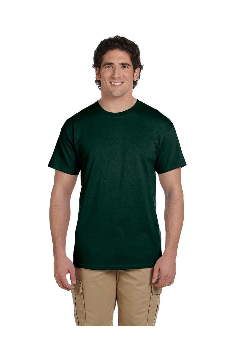 Hanes 5170 EcoSmart 50/50 Cotton/Poly T-Shirt in Deep Forest