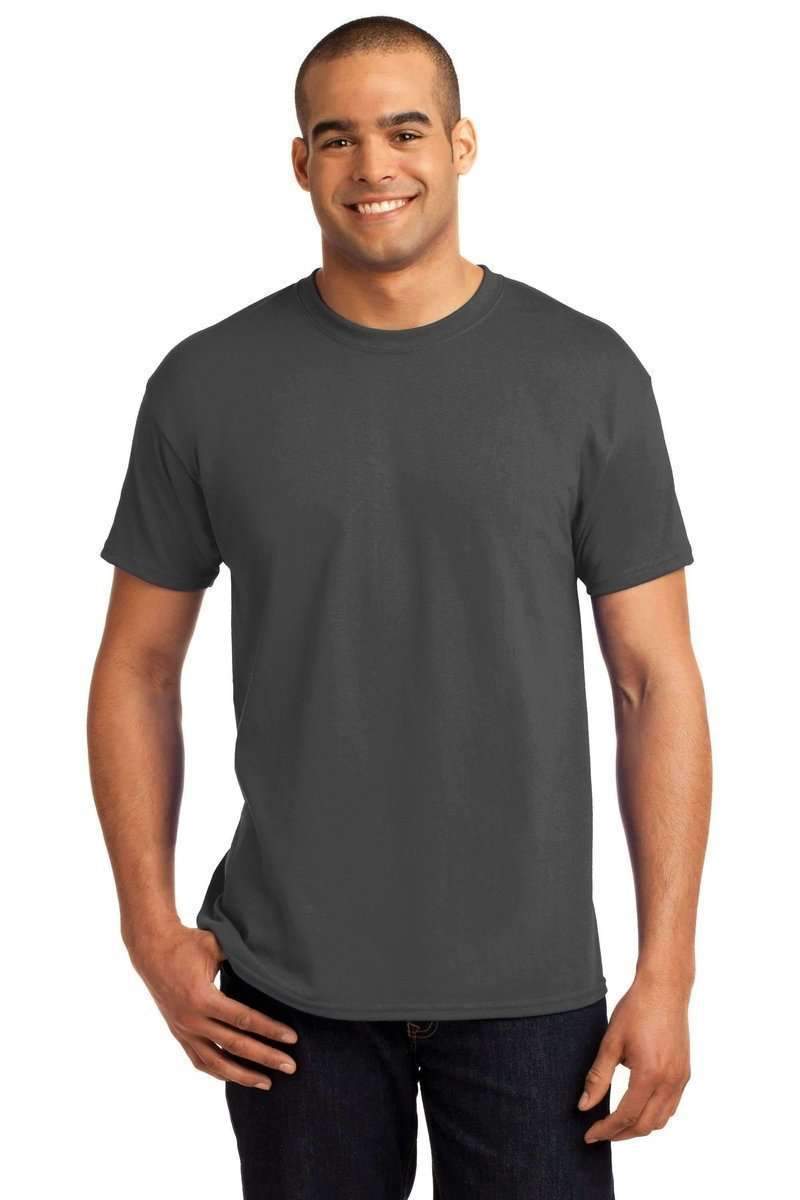 Hanes 5170 EcoSmart 50/50 Cotton/Poly T-Shirt in Smoke Grey