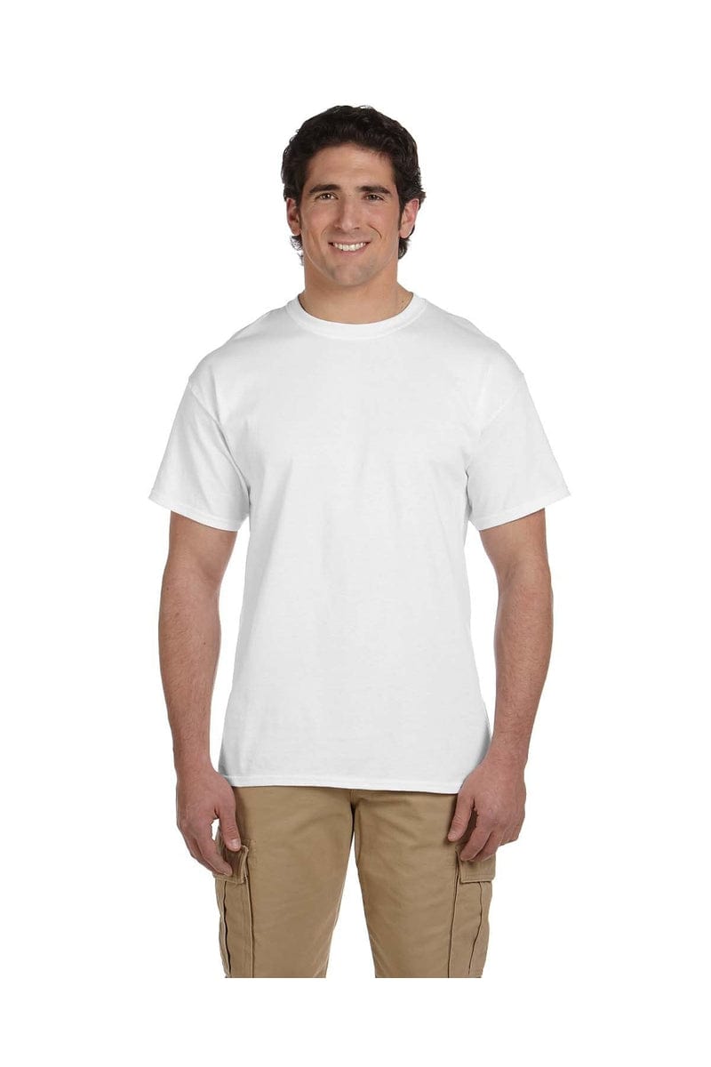 Hanes 5170 EcoSmart 50/50 Cotton/Poly T-Shirt in White