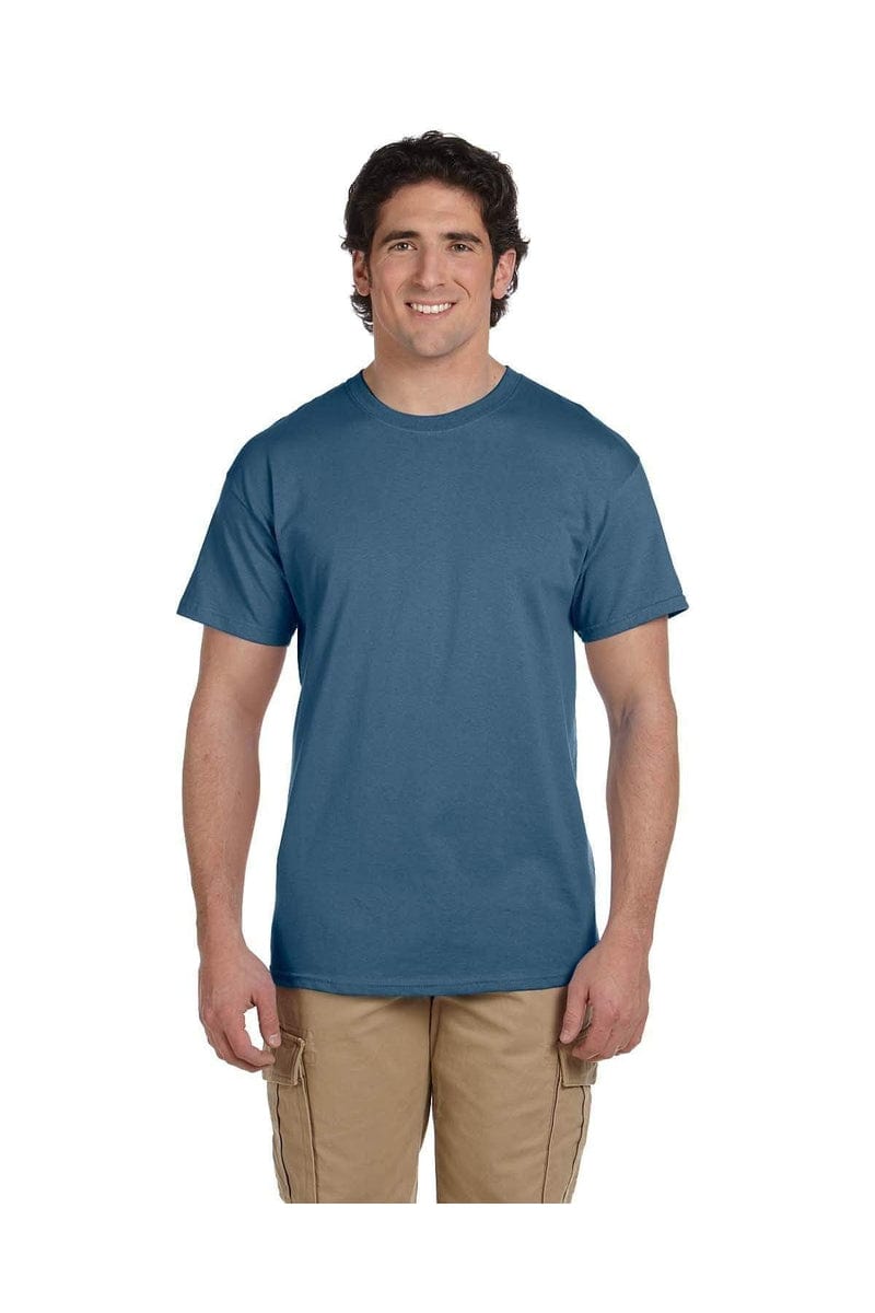 Hanes 5170: Unisex 5.2 oz., 50/50 Ecosmart T-Shirt in Denim Blue