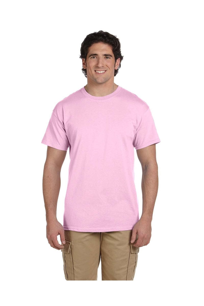 Hanes 5170: Unisex 5.2 oz., 50/50 Ecosmart T-Shirt in Pale Pink