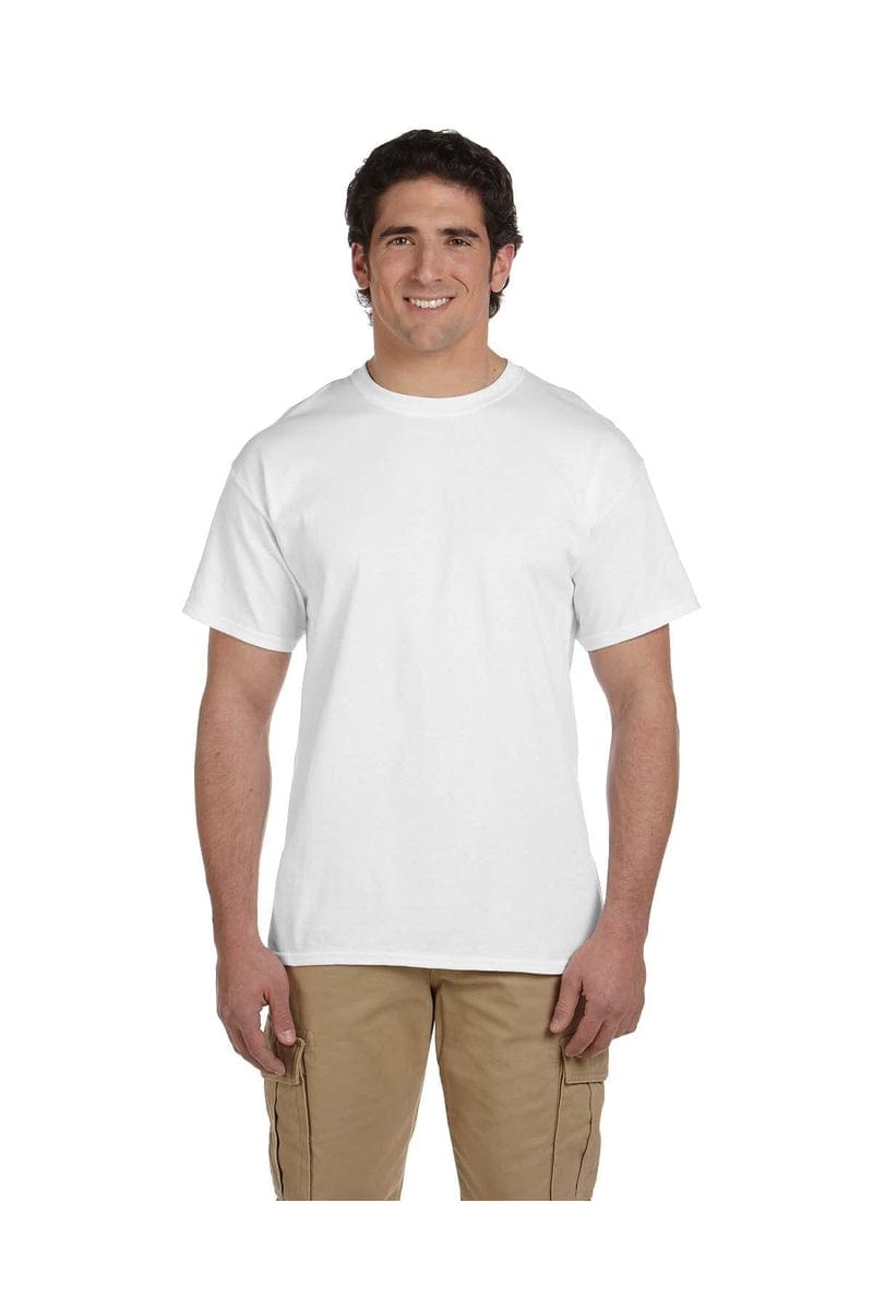 Hanes 5170: Unisex 5.2 oz., 50/50 Ecosmart T-Shirt in White