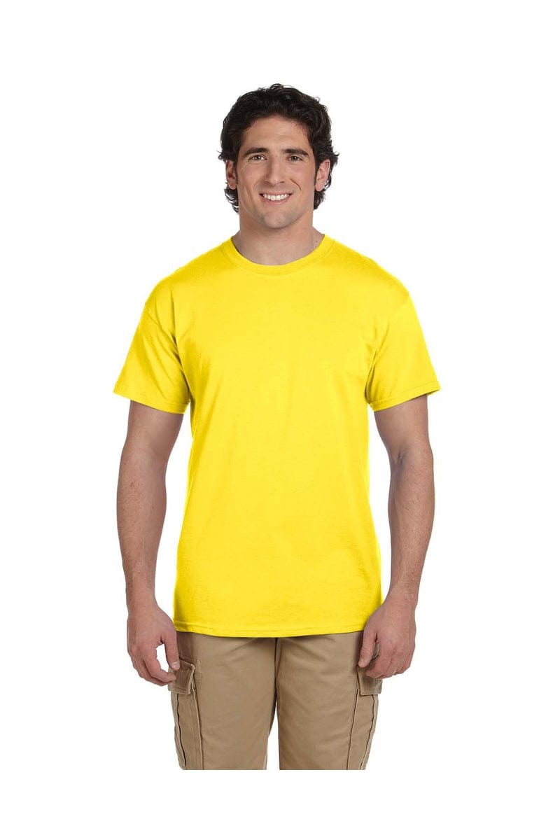 Hanes 5170: Unisex 5.2 oz., 50/50 Ecosmart T-Shirt in Yellow