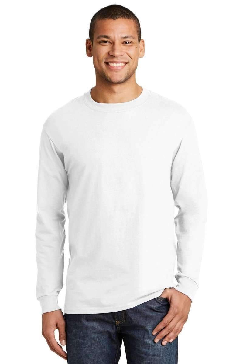Hanes 5186 100% Cotton, Long-sleeved Tee in 