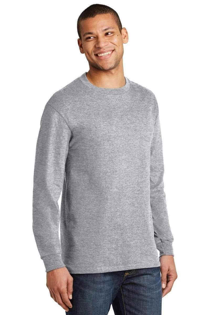 Hanes 5186 100% Cotton, Long-sleeved Tee in 