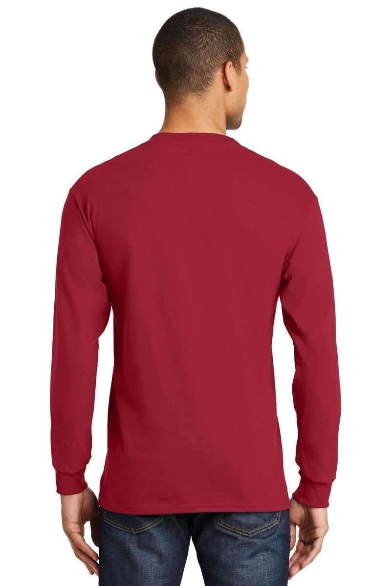 Hanes 5186 100% Cotton, Long-sleeved Tee in 