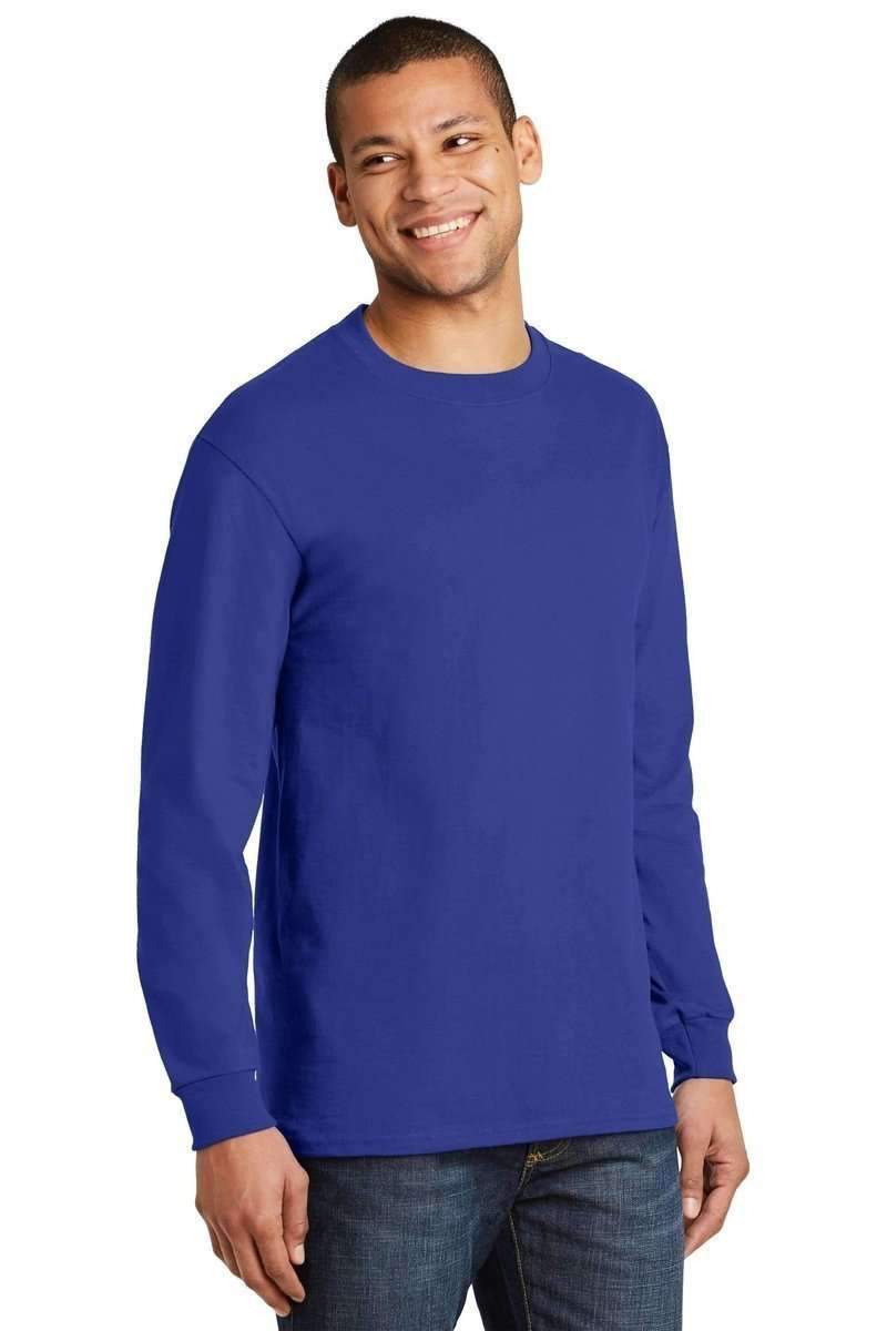 Hanes 5186 100% Cotton, Long-sleeved Tee in 