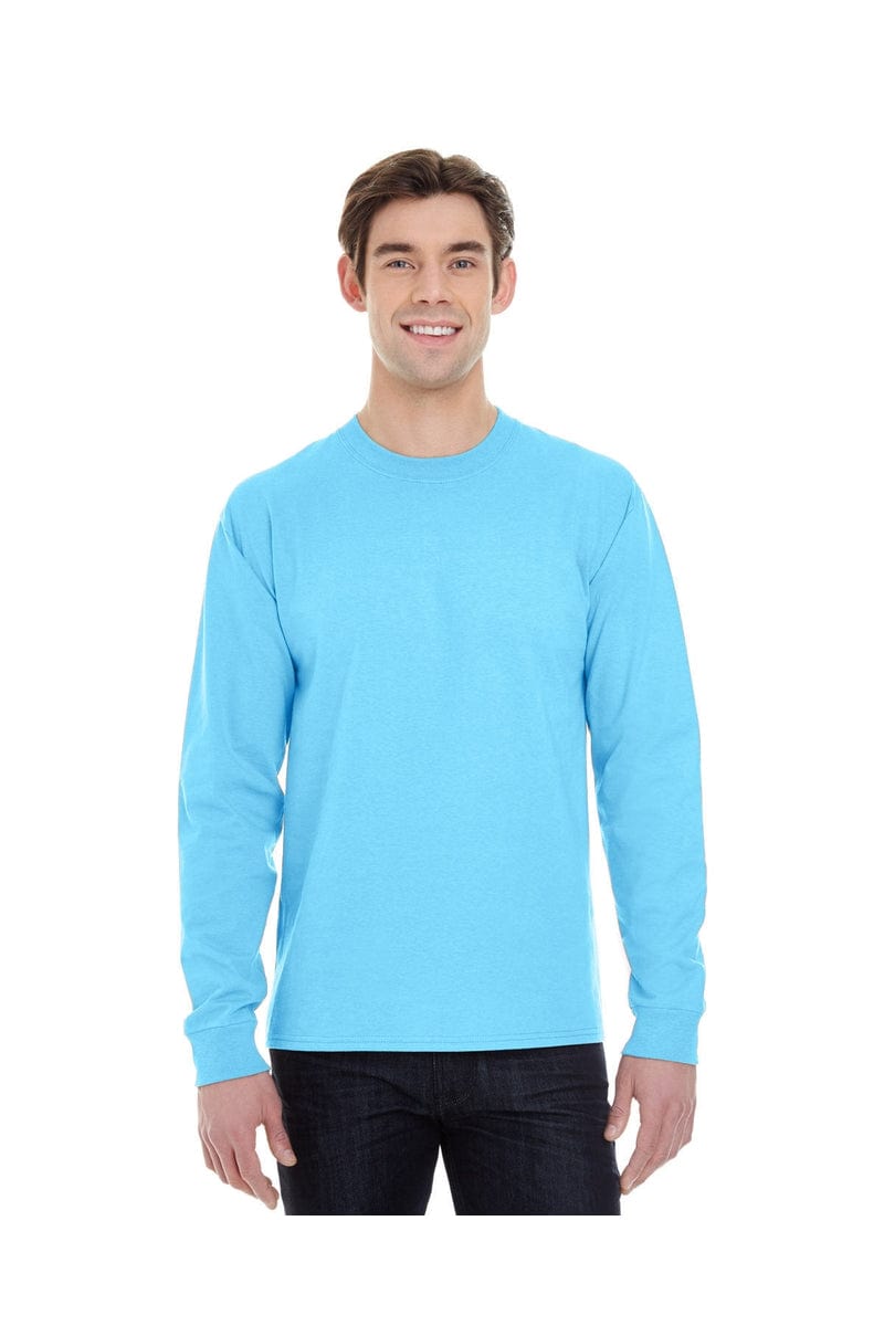 Hanes 5186: Adult 6.1 oz. Long-Sleeve Beefy-T, Basic Colors in 